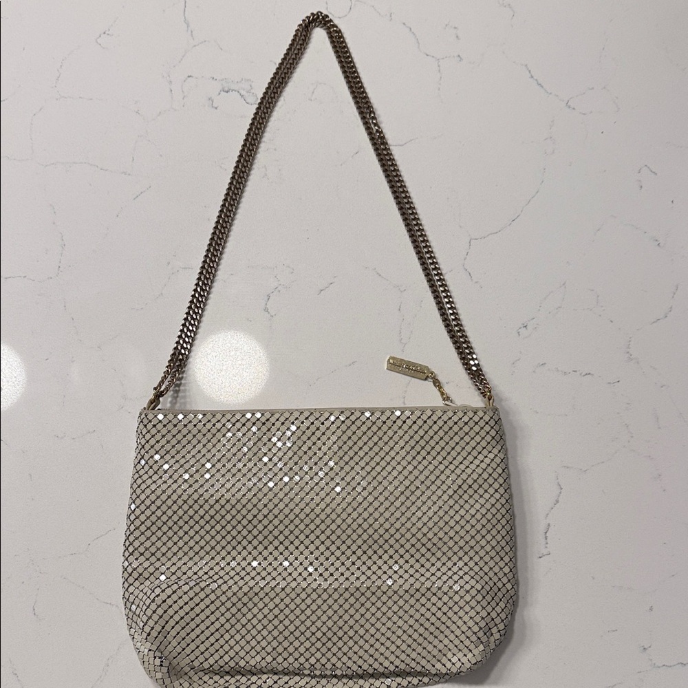 Whiting & Davis Silver Mesh Shoulder Bag